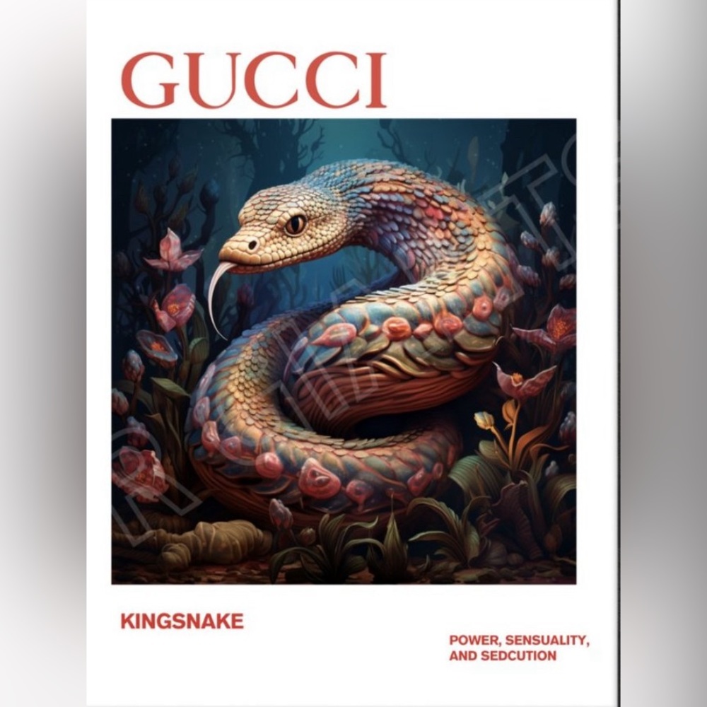 GUCCI SNAKE PRINT  11 x 17